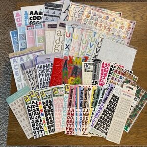 Bundle Scrapbook Alphabet A B C  Crafting